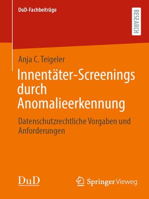 cover image of Innentäter-Screenings durch Anomalieerkennung